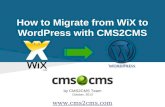How to Migrate from WiX to WordPress with CMS2CMS