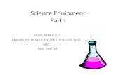 Science equipment 2013