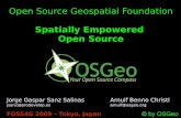 OSGeo - Spatially Empowered Open Source Software FOSS4G 2009