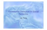 Community detection in social networks[1]