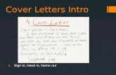 Cover Letter Intro
