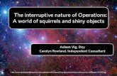 The Interruptive Nature of Operations: A World of Squirrels and Shiny Objects