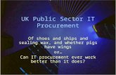 UK Public Sector IT Procurement