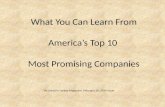 America's Most Promising Companies - Forbes List 2014