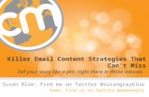 Content strategies for email: Tell your story right there in those inboxes