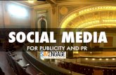Social Media for Publicity and PR