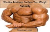 Effective Methods To Gain Your Weight Naturally