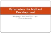 Parameters of Method Development (Using HPLC)