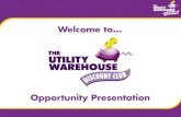 Business Presenter for the Utility Discount Warehouse Club