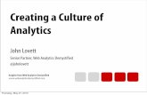 Creating a Culture of Analytics