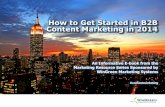 B2B Content Marketing for 2014 - Tips on Getting Started