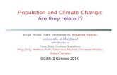 Population and Climate Change: Are They Related?