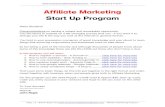 Affiliate Start Up Program
