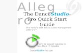 The Dance Studio Pro Software Getting Started Guide