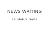 Saga News Writing