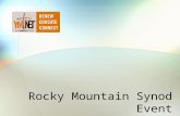 Rocky Mountain Synod Event