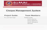 Cheque Management System Final Ppt