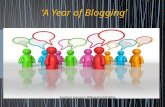 A Year of Blogging