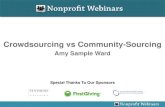 Crowdsourcing vs Community-Sourcing
