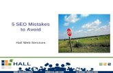 5 Seo Mistakes to Avoid