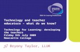 Technology and teacher educators – what do we know?