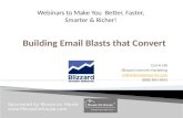 Building email blasts that convert