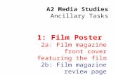 A2 media   film poster analysis