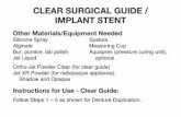 Clear Surgical Guide / Implant Stent