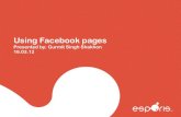 Using facebook pages for business from Esporis