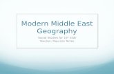 Modern Geo of The Middle East