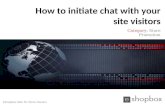 How to initiate chat with your store visitors