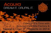 How to Free Up IT Time with Acquia Cloud Site Factory: 3 Cool IT Projects to Tackle in 2014