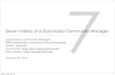 7 Habits of Successful Community Managers