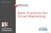 eMarketer Webinar: Best Practices for Email Marketing