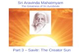 Savitr the Creator Sun