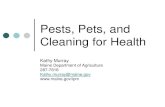 HHT Presentation: Pests, Pets and Cleaning Practices