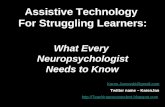 At what every neuropsychologist needs to know