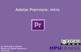 Adobe Premiere Tutorial