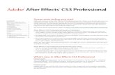 Adobe After Effects Cs3 Professional
