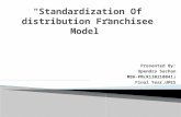 Standardization of Distribution Franchisee Model