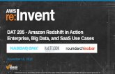 Amazon Redshift in Action: Enterprise, Big Data, and SaaS Use Cases (DAT205) | AWS re:Invent 2013