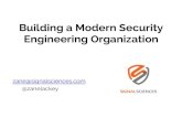 Building a Modern Security Engineering Organization