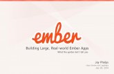 Building Large, Real-world Ember Apps -- What the guides don't tell you