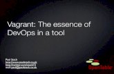 Vagrant - the essence of DevOps in a tool