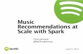 Music Recommendations at Scale with Spark