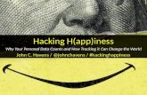 Hacking H(app)iness at #SXSW - Why Your Personal Data Counts and How Tracking it Can Change The World