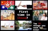 First Time in China? Top 10 Things you Need to Know!
