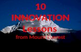 Ten innovation lessons from Mount Everest