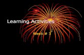 Learning Activities week #3
