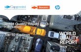 World Quality Report 2013-14: Top 10 Findings